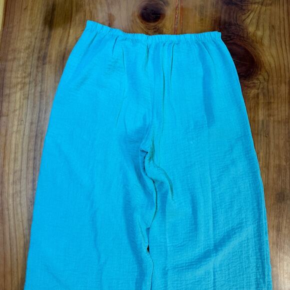 Habitat Clothes to live in Women's Pants L 1Crop Wide leg Lagenlook boho E4-3 - Picture 5 of 6